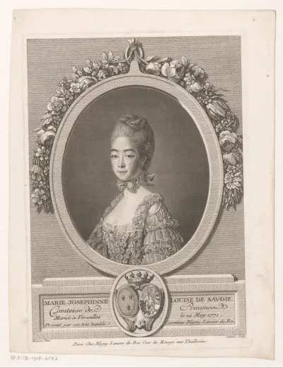 Portret van Marie Josephine van Savoye