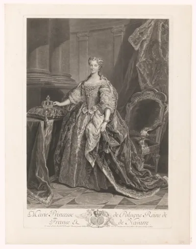 Portret van Marie Leszczynska