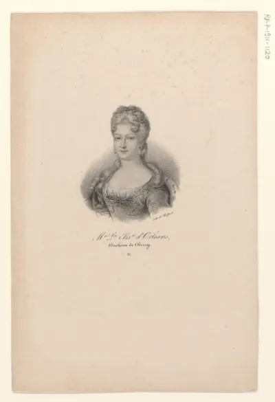 Portret van Marie Louise Elisabeth van Orléans