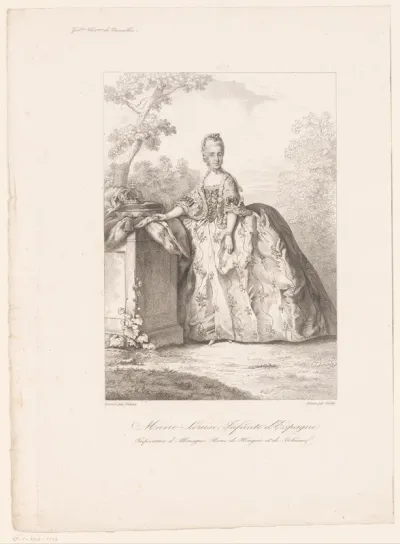 Portret van Marie Louise van Bourbon