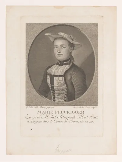 Portret van Marie Schuppach