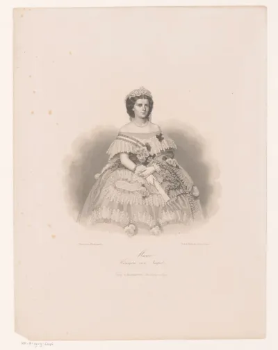 Portret van Marie Sophie Amalie in Beieren, koningin der Beide Siciliën