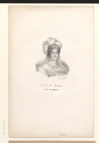 Portret van Marie Thérèse Charlotte van Frankrijk