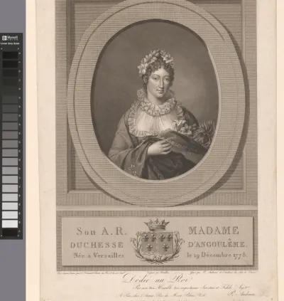 Portret van Marie Thérèse Charlotte van Frankrijk