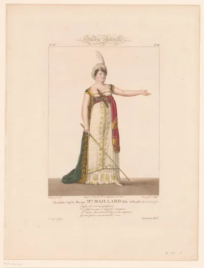 Portret van Marie-Thérèse Davoux in de rol van Armide