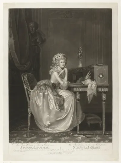 Portret van Marie-Thérèse-Louise de Savoie-Carignan