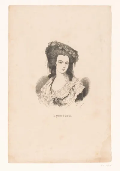 Portret van Marie-Thérèse Louise de Savoye