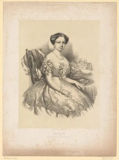 Portret van Marie van Saksen-Altenburg