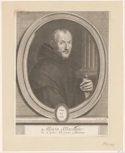 Portret van Marin Mersenne