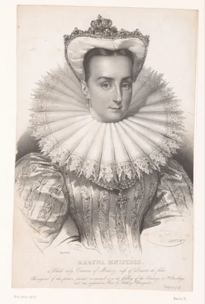 Portret van Marina Mniszech, tsarina van Rusland