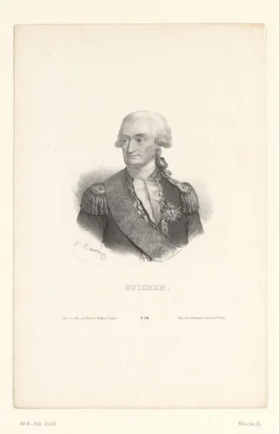 Portret van marine-officier Luc Urbain du Bouëxic de Guichen