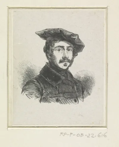 Portret van Marinus Adrianus Koekkoek