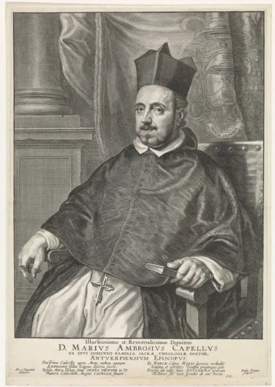 Portret van Marius Ambrosius Capello, bisschop van Antwerpen