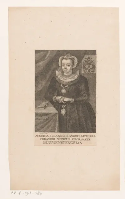 Portret van Martha Luther-Blumenstengel