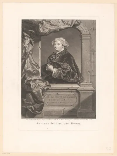 Portret van Marthe-Marguerite de Caylus