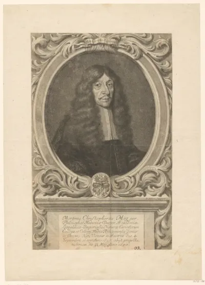 Portret van Martin Christoph Metzger