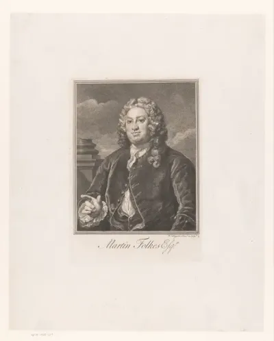 Portret van Martin Folkes