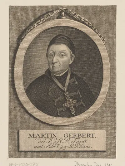 Portret van Martin Gerbert
