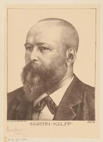 Portret van Martin Kalff op 51-jarige leeftijd
