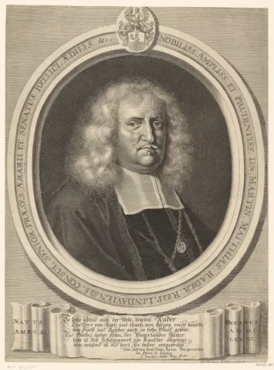 Portret van Martin Matthias Rader