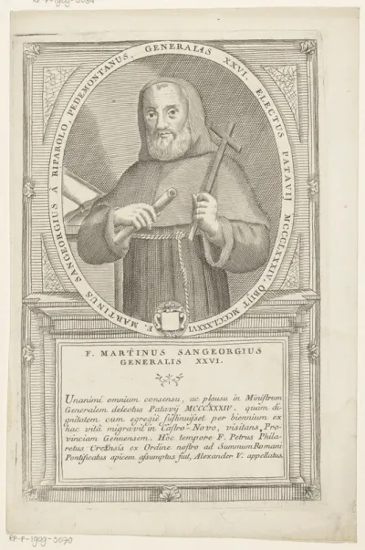 Portret van Martino Sangiorgio, 26ste Minister Generaal van de franciscaner orde