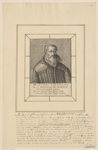 Portret van Martinus Chemnitz