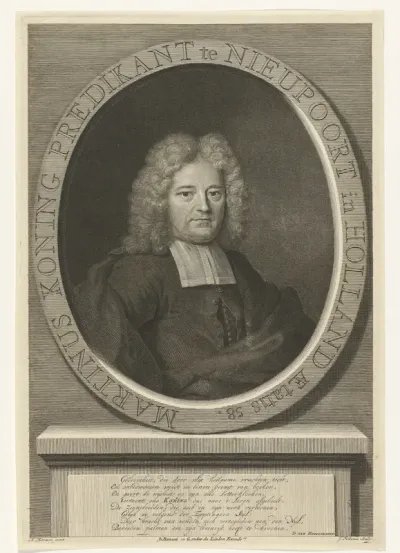 Portret van Martinus Koning