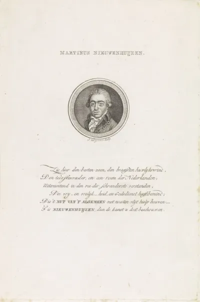 Portret van Martinus Nieuwenhuyzen