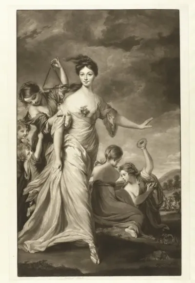 Portret van Mary Hale als Euphrosyne