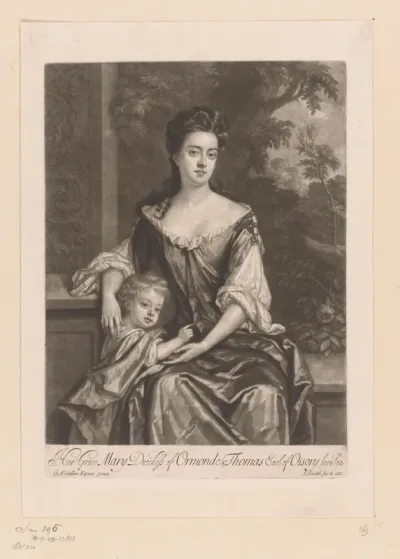 Portret van Mary Somerset en Thomas Butler