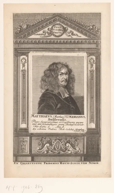 Portret van Mathhaeus Merian