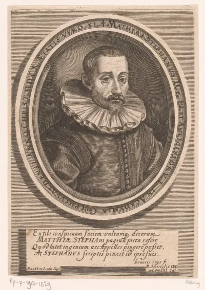Portret van Mathias Stephani op 40-jarige leeftijd