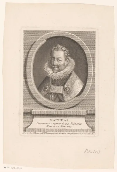Portret van Mathias van Oostenrijk