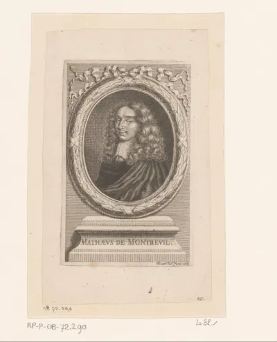 Portret van Mathieu de Montreuil
