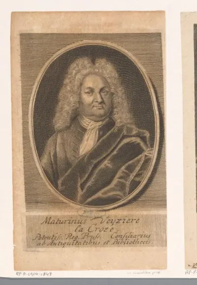 Portret van Mathurin Veyssière de La Croze
