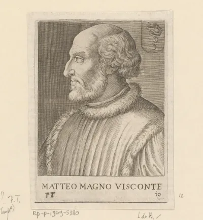 Portret van Matteo I Visconti, heerser van Milaan