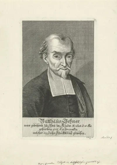 Portret van Matthäus Betzner