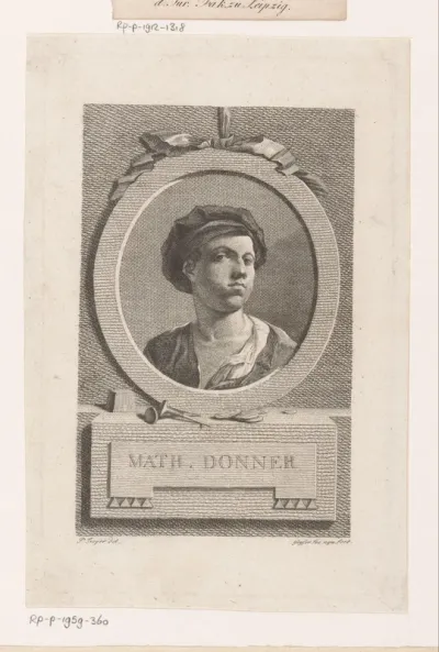 Portret van Matthäus Donner