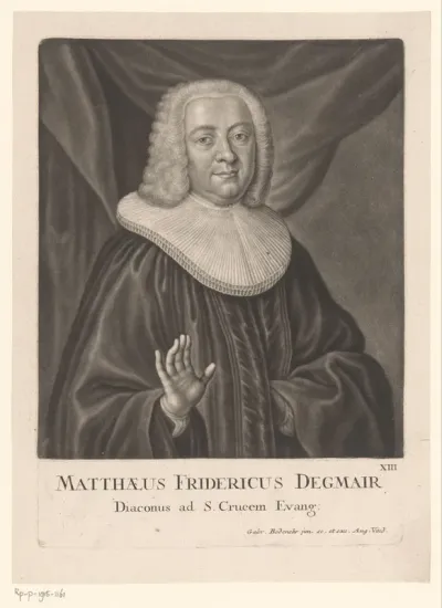Portret van Matthäus Friedrich Degmair