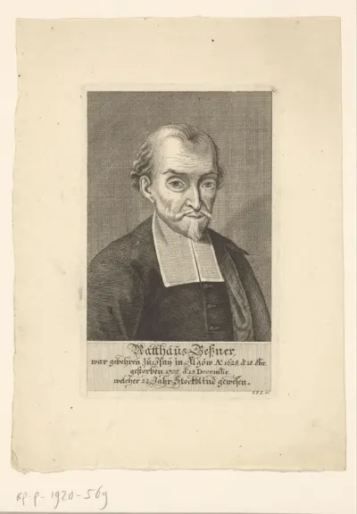 Portret van Matthäus Gessner
