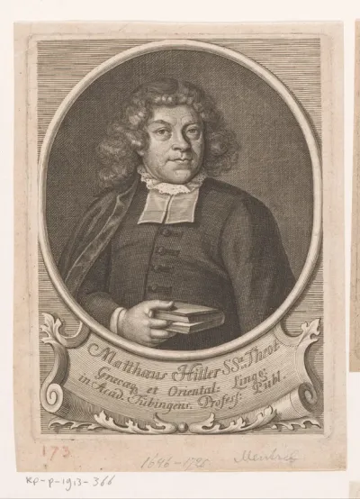 Portret van Matthäus Hiller
