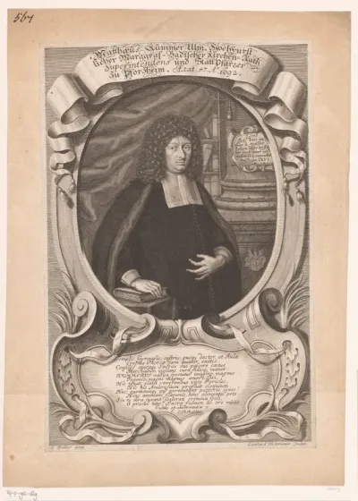 Portret van Matthäus Kummer op 47-jarige leeftijd