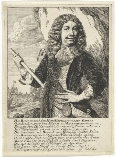 Portret van Mattheus van den Broucke