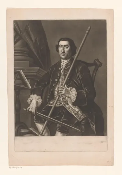Portret van Matthew Skeggs als Signor Bumbasto