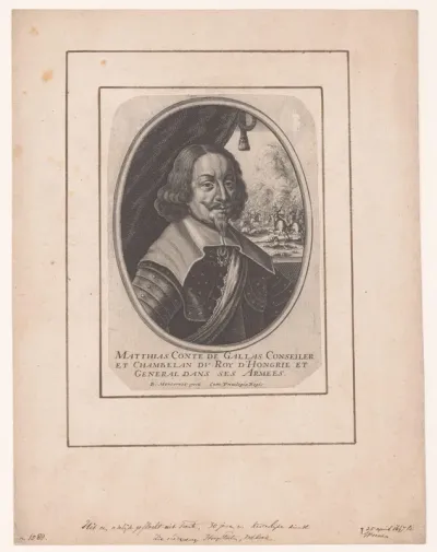 Portret van Matthias Gallas