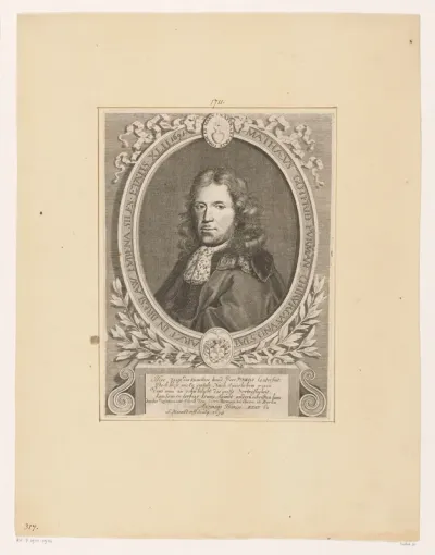 Portret van Matthias Gottfried Purmann