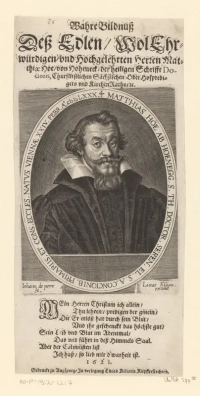 Portret van Matthias Hoë van Hoënegg