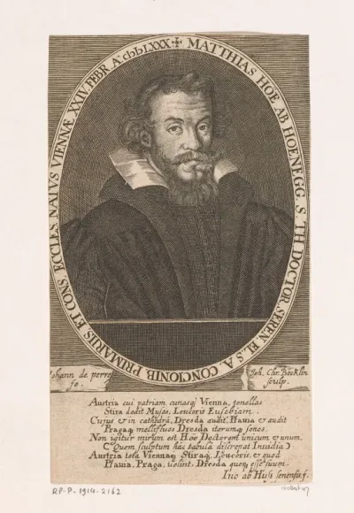 Portret van Matthias Hoë von Hoënegg