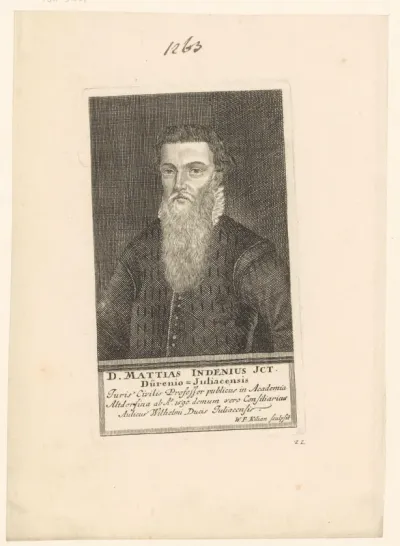 Portret van Matthias Indenius