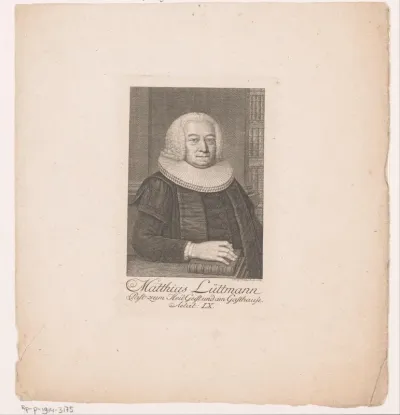 Portret van Matthias Lüttmann op 60-jarige leeftijd